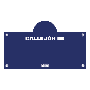 Placas de señalización personalizadas