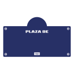 Placas de señalización personalizadas